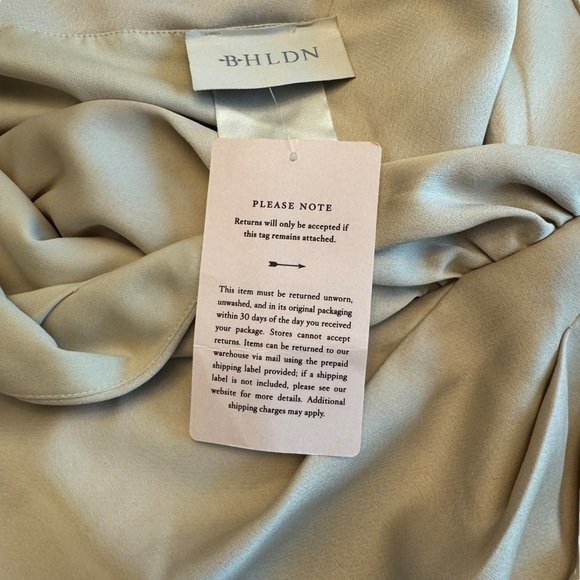 BHLDN - NWT Freya Satin Charmeuse Formal Bridesmaid Maxi Dress Sz 4 - Picture 10 of 12